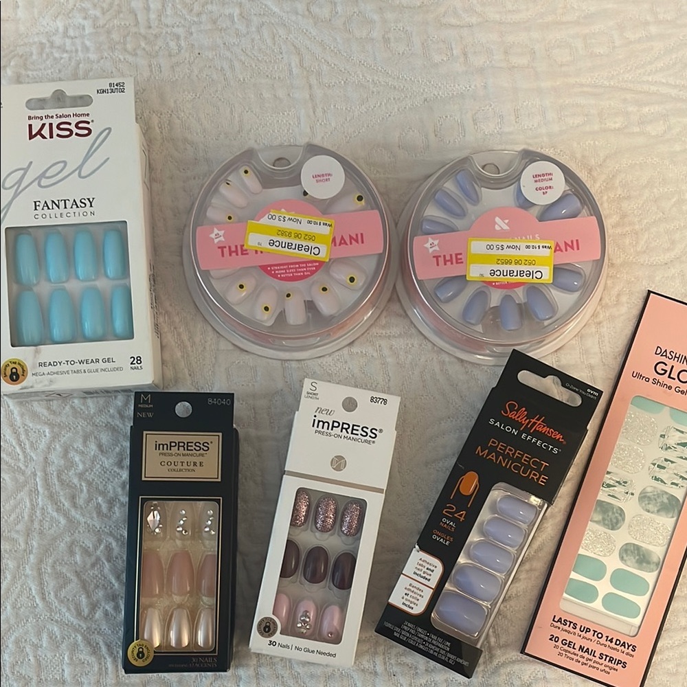 Assorted press on nails lot NEW